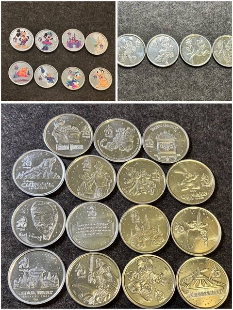 Disneyland メダル  New 2025 Disneyland Resort 70th Anniversary Collectable Medallions