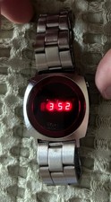 Orologio digitale vintage LED Texas Instruments modello 401 display rosso ottimo