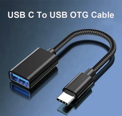 USB C auf USB A OTG Type C Adapter Nylon USB-Stick für Laptop Handy Computer PC