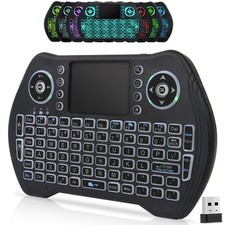 BL Mini Wireless Keyboard Remote Control with Touchpad Mouse Combo, Backlit 2...
