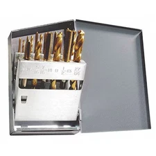 Chicago-Latrobe 330084 18Pc Hss Gp Bright Plug Hand Tap & Tin Jobber Drill Set