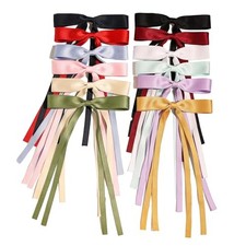 12 PCS Small Hair Bows for Women Girl,Hair Ribbon Bows for 12Pcs Multicolor