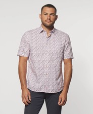 johnnie-O Rivera Hangin' Out Button Up Shirt Confetti Size XL