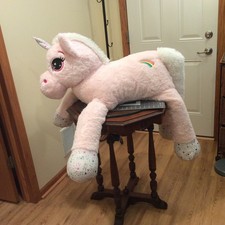 Unicorn Plush -X- Large Pink Unicorn Stuffed Animal - Made in Canada