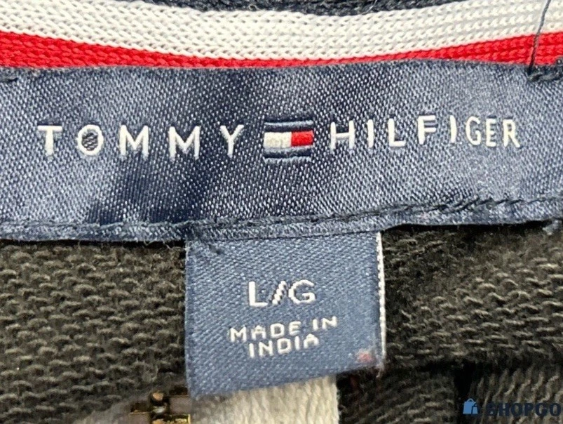 Tommy Hilfiger Women Black Zip Up Hoodie Large - Image 4 of 4