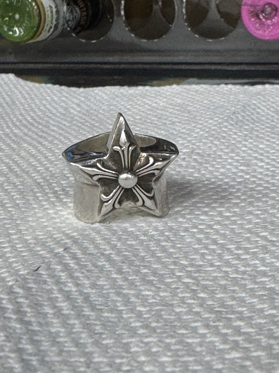 Chrome Hearts Sterling Silver 925 Star Band Ring Men's | eBay