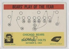 1964 Philadelphia Chicago Bears George Halas Bears' Play of the Year #28 HOF 0s4