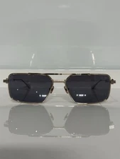 Valentino V-Sei VLS-111A-58 Shiny Gold Titanium Square Men’s Sunglasses