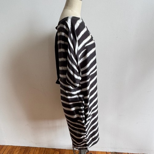 STELLA MCCARTNEY Zebra Stripe Silk Mini Dress- Fits like M- Very Good Condition - Picture 4 of 11