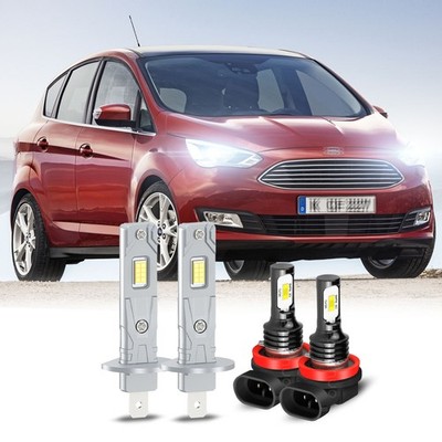 For Ford C-Max 2013-2018 LED Headlight Bulbs H1+H11 High Low Beam Kit 6000K 4Pcs