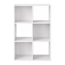 Mainstays 11" 6-Cube Storage Organizer Bookcase Bookshelf Multicolor Choice