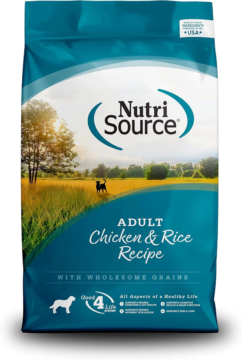 Adult Dry Dog Food, Chicken and Rice, 26LB