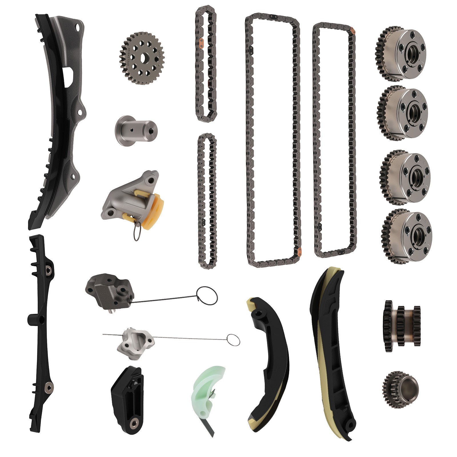 Timing Chain Kit & Camshaft Phaser For Maserati Quattroporte S Ghibli S Q4 3.0L