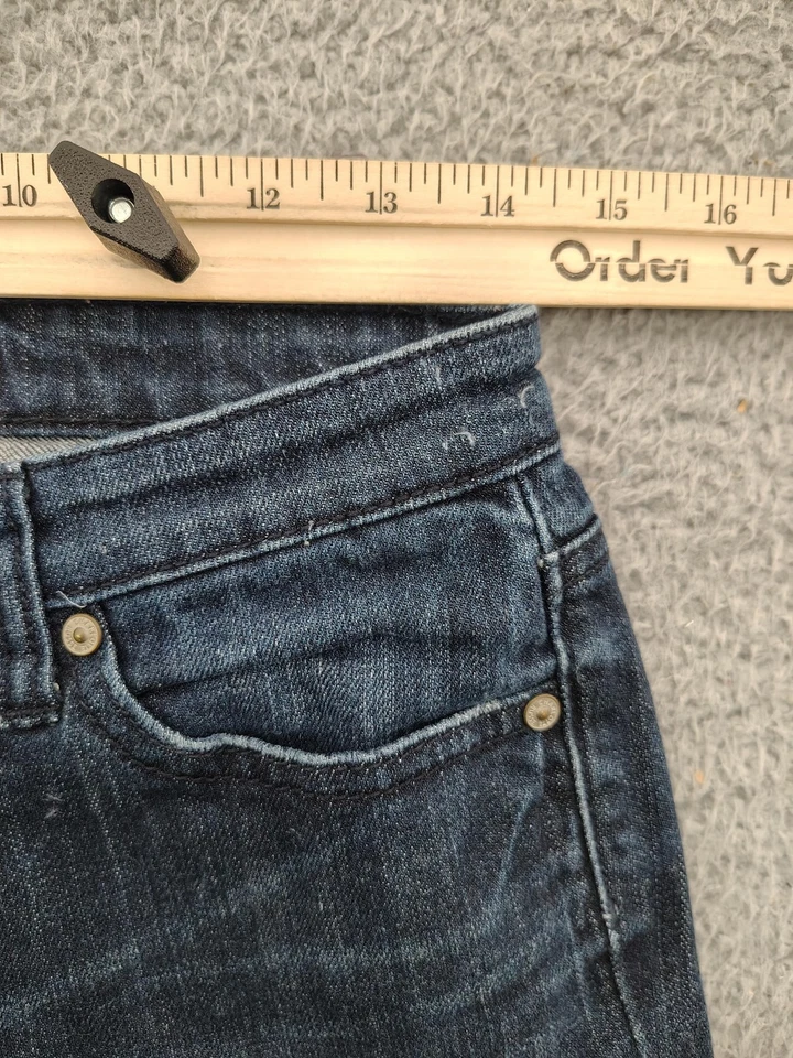 Pantalones de mezclilla Charlotte Russe para mujer 6R azules clásicos ajustados elásticos tiro medio Foto 4 de 4