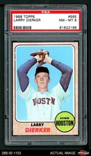 1968 Topps #565 Larry Dierker Astros PSA 8 - NM/MT
