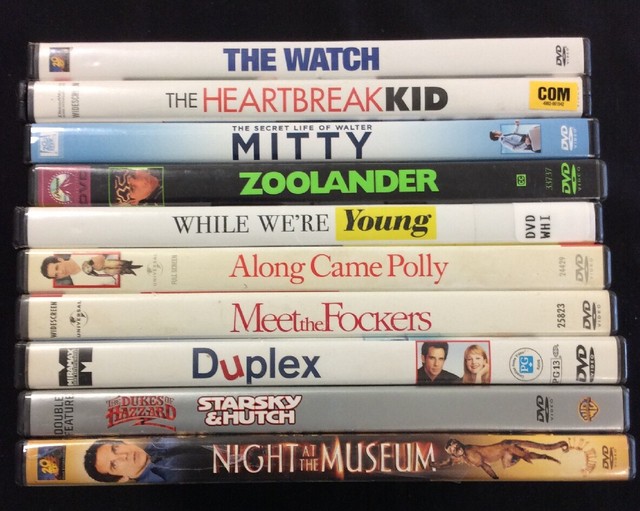 Ben Stiller DVD Lot Of 10 Night At Museum Duplex Zoolander ...