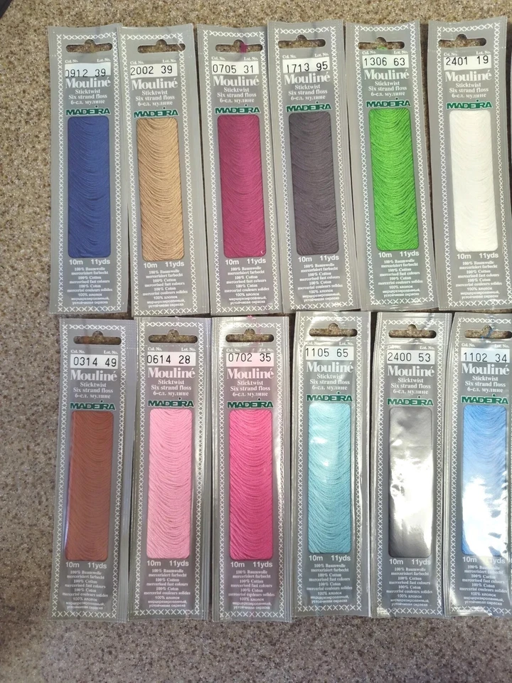 Mouline Madeira Sticktwist Sixstrand cotton and Rayon embroidery floss 25@11yrds - Image 3 of 4