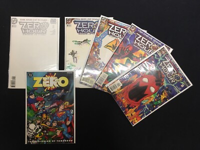 Zero Hour: Crisis In Time! #0-4, promo book; 6 books; DC Comics; complete series