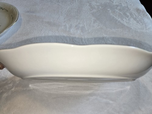 GIBSON HOUSEWARES 13" X 8" Serving Platter In Victorian Rose Pattern (Set Of 2) - Picture 4 of 7