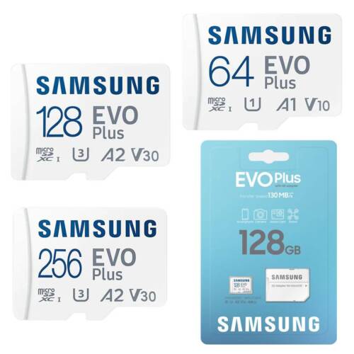 Samsung Evo microSD Speicherkarte für Motorola G31, G50, G60s, G100, E20, E30, E40 - Bild 1 von 8