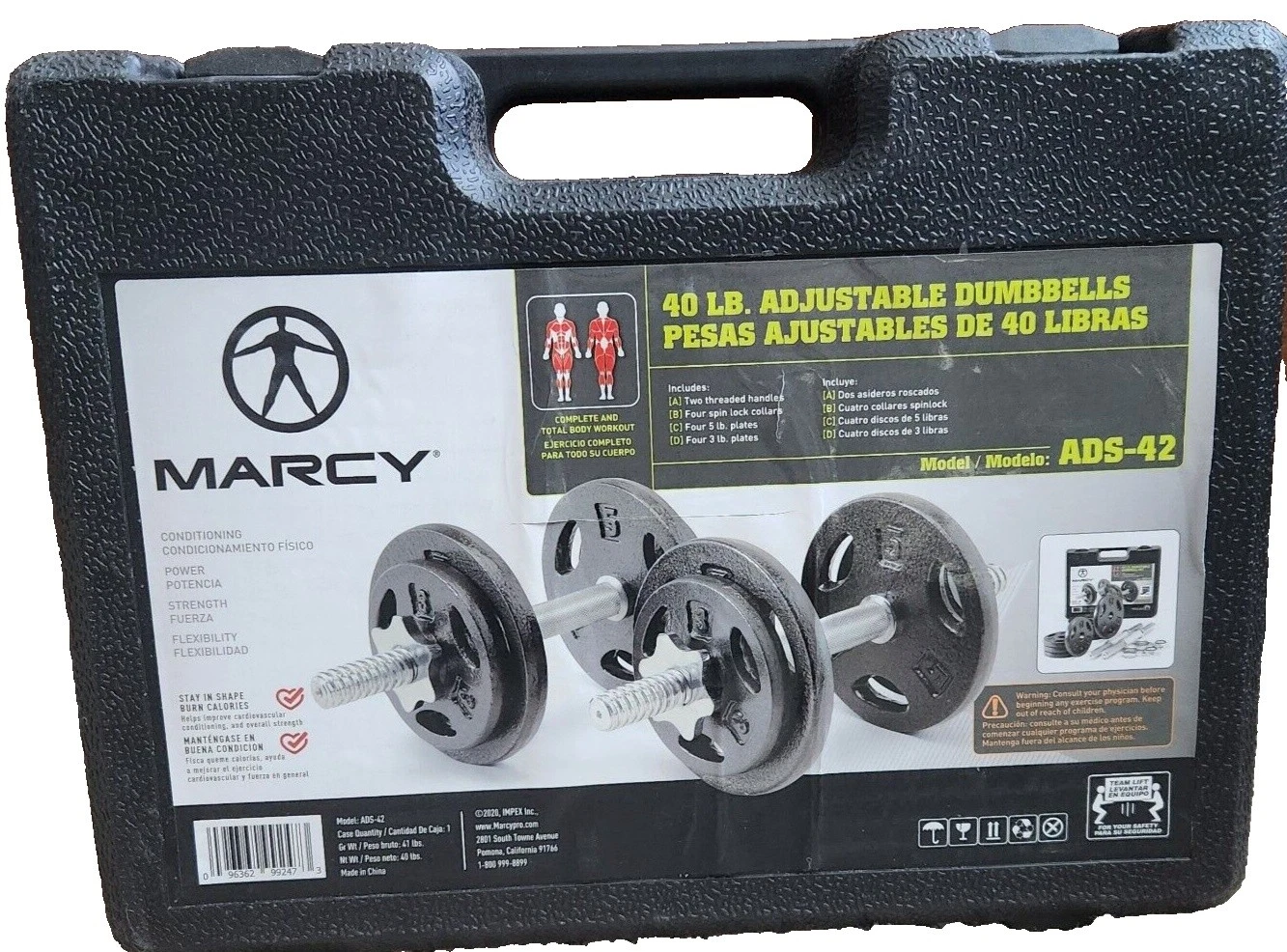 Marcy Mancuernas Ajustables