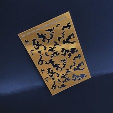 Army Camouflage Airbrush Stencil Template - Metal Reusable- Military Effect