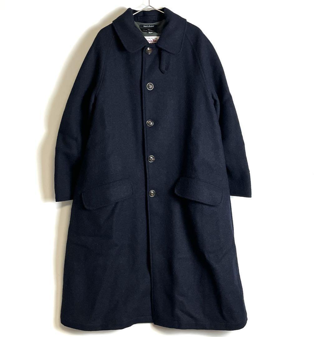 Nigel Cabourn WOOL NAM COAT Harris Tweed Navy Size 46 Used Nigel Cabourn WOOL NAM COAT Harris Tweed Navy Size 46 Used