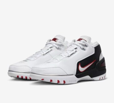Nike Men\'s White Black Red Basketball Shoes Size 8 DV7219-100 Nike Air Zoom Generation LeBron AZG Debut White Black Red  main image 3