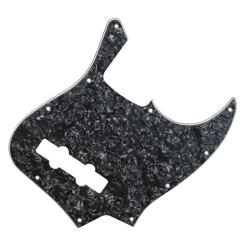 FLEOR 4Ply Black Pearl 10 Hole JB Bass Pickguard Scratch Plate Pick Guards - Picture 7 of 9