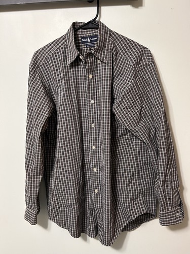 Ralph Lauren Yarmouth Button Down Herren M 15 32/33 Fensterscheibe kariert Langarm - Bild 2 von 7