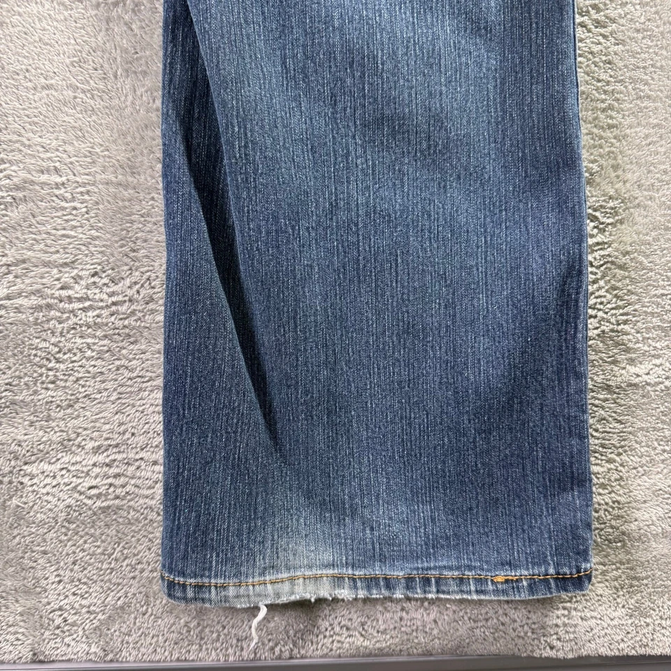 Womens Size 12 Mid-rise Boot Cut Jeans Stretch Pants Daisy Fuentes Blue Jeans - Image 4 of 4