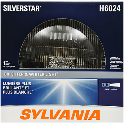 SYLVANIA H6024 SilverStar 7''Round High Performance Halogen Sealed Beam Headlight