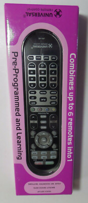 Avex Universal Remote Control Pre- Programmed and Learning combine 6 remotes in1