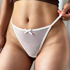 3pack Lot Sexy Womens Panties Thong G-String Lace Sheer Low Waist Intimate Brief