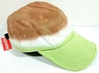 CASQUETTE DE CAMP EN DENIM EN RELIEF SUPREME   COLORANT TREMPÉ MARRON   OS   S/S 2020   100 % AUTHENTIQUE