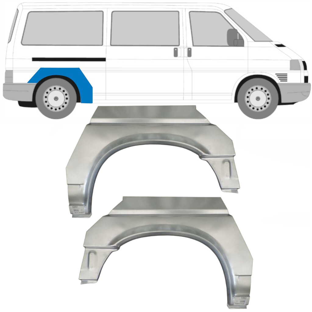 VOLKSWAGEN TRANSPORTER T4 LWB 1990-2003 REAR WHEEL ARCH REPAIR PANEL / PAIR