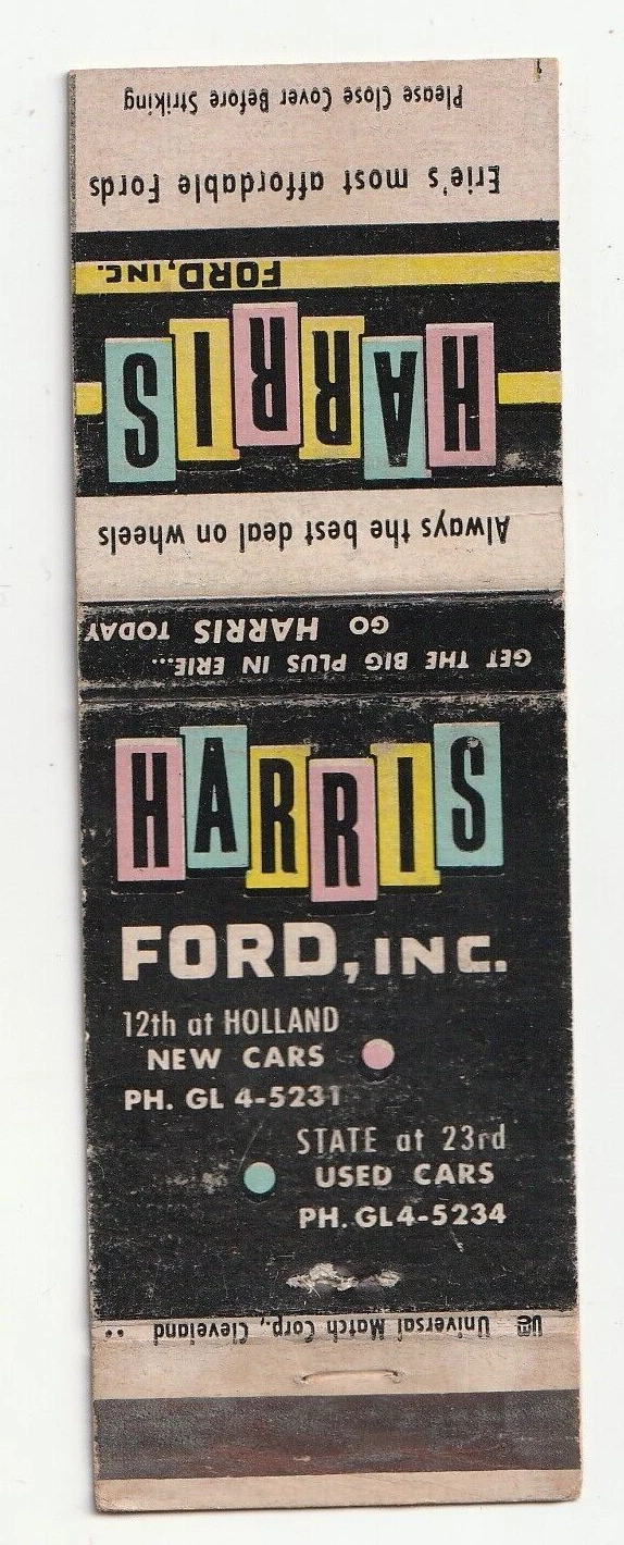 matchbook harris ford erie pennsylvania carros novos e usados 