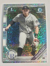 2019 Bowman Chrome Draft SPARKLES REFRACTOR Aaron Schunk