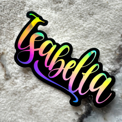 Name Sticker Pack : ISABELLA | for school or Office | graffiti