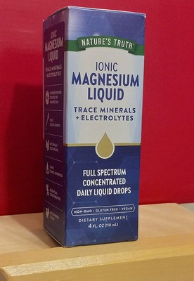 Ionic Magnesium Liquid Trace Minerals Electrolytes Nature's Truth 4oz unflavored