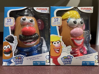 Playskool Friends! Mr. & Mrs. Potato Head classic retro toys. Get the Pair! NEW!