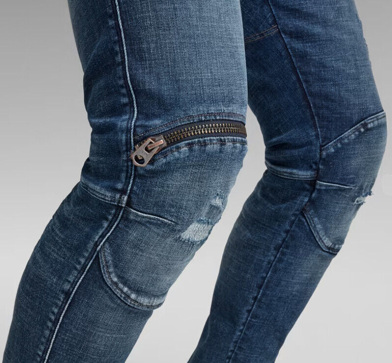 G-Star Faded Ripped Baltic Sea 5620 3D Zip Knee Skinny Heavy Elto