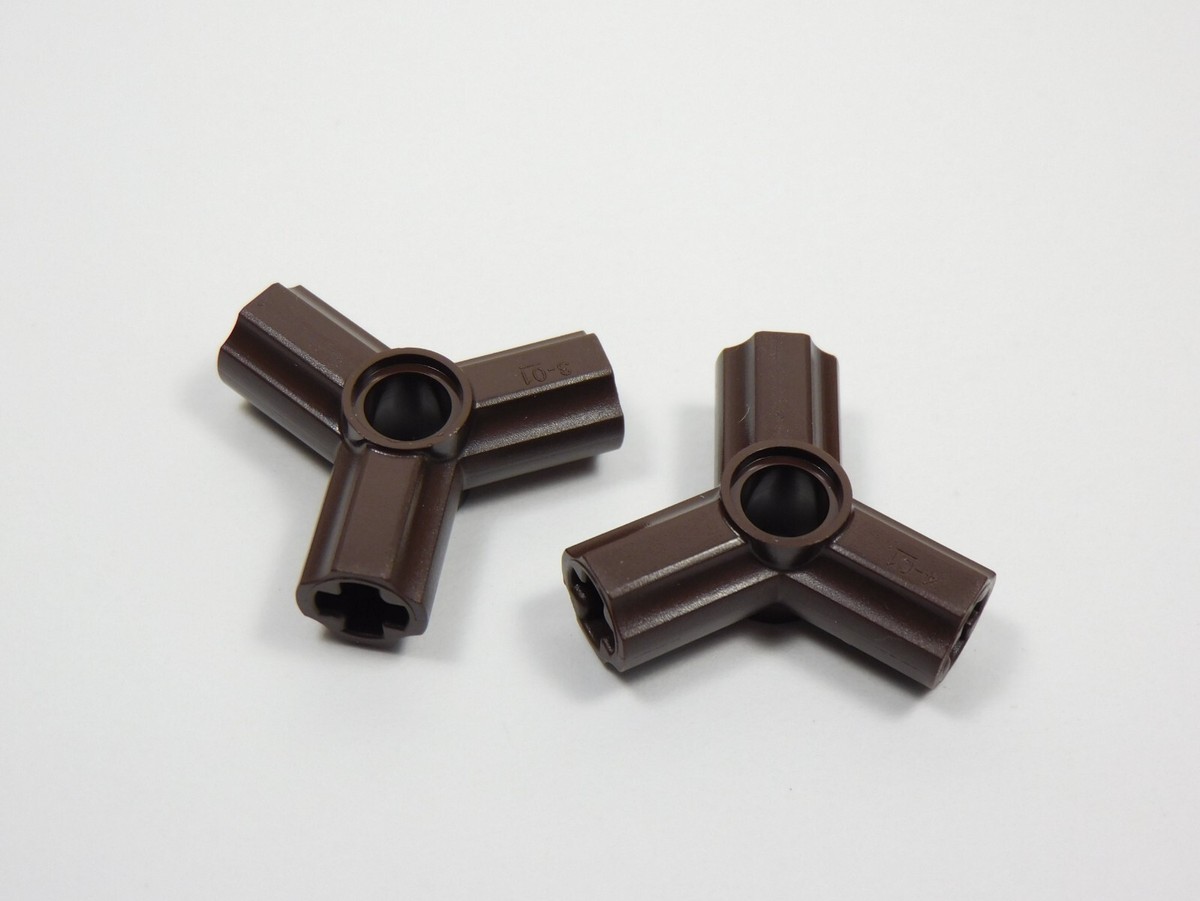 LEGO 2 Dark Brown Technic Triple Axle & Pin Connectors F10 | eBay