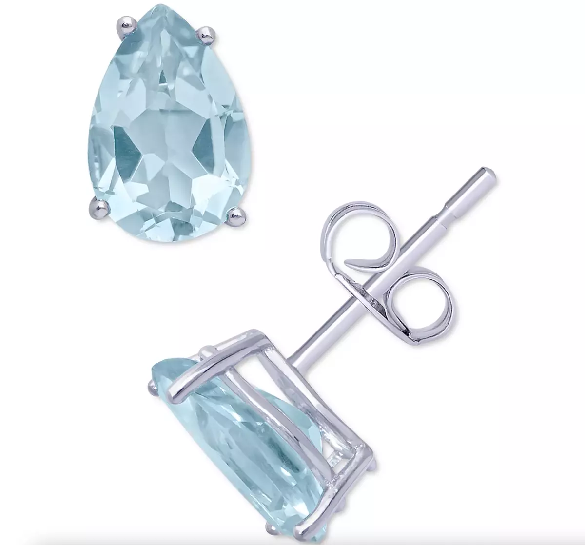 Macy's blue on sale topaz earrings
