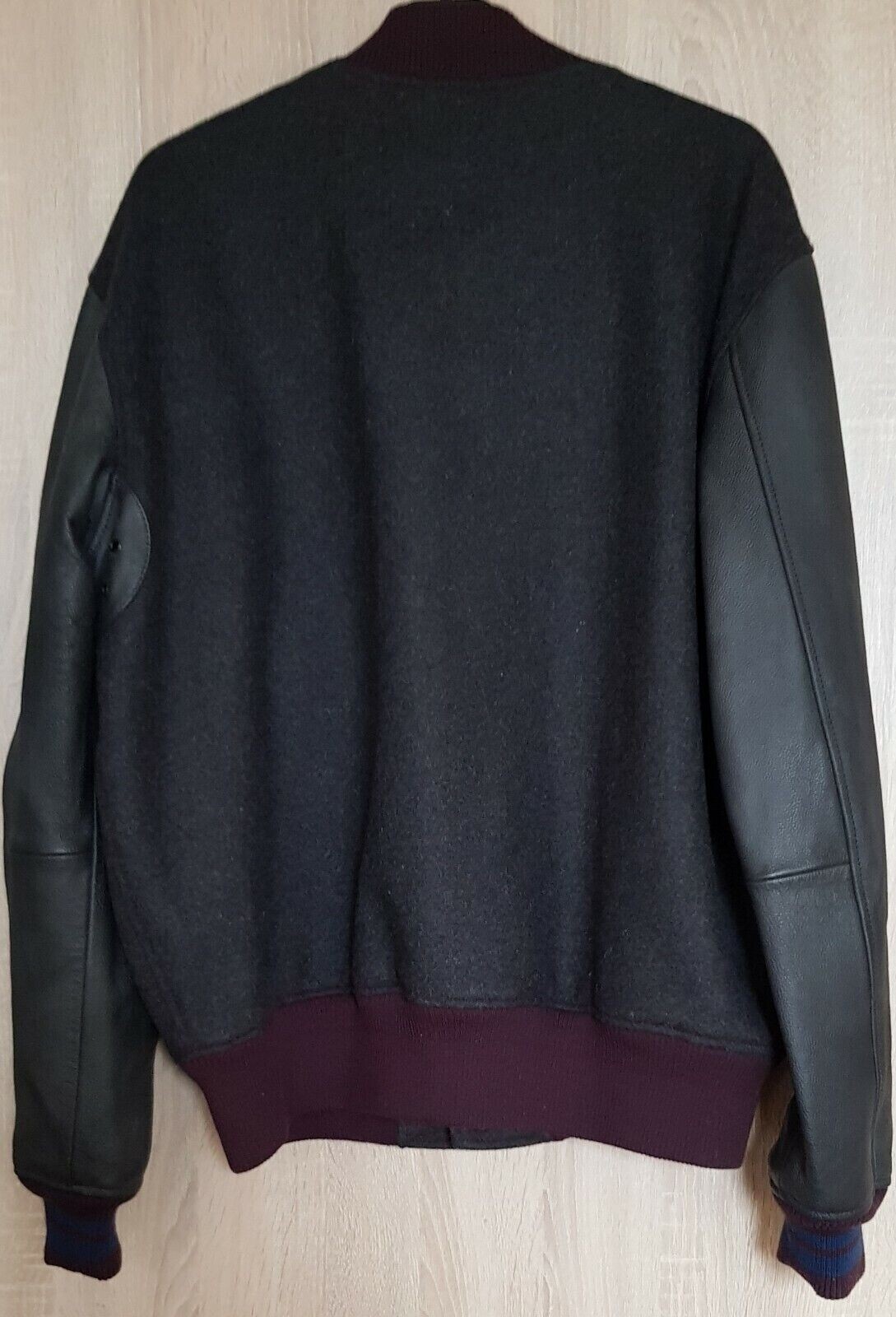 Diesel Herrenjacke R - HARRYZ JACKET Größe 2XL, leder Ärmel, schwarz 