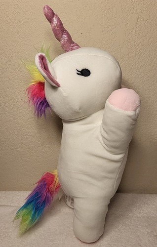 White Unicorn 12" Stuffed Animal Plush Toy Squish Books a million