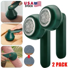 2× Electric Lint Remover Clothes Cleaner Fabric Shaver USB Rechargeable Defuzzer