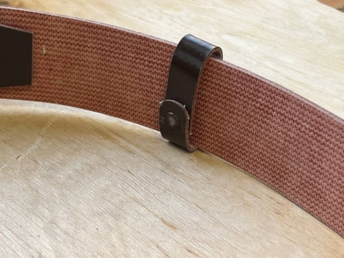 Vintage military USSR BELT/ kersey, leatherette / belt with an anchor - Picture 3 of 11