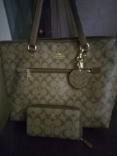 Coach Gallery Tote With Matching Wallets