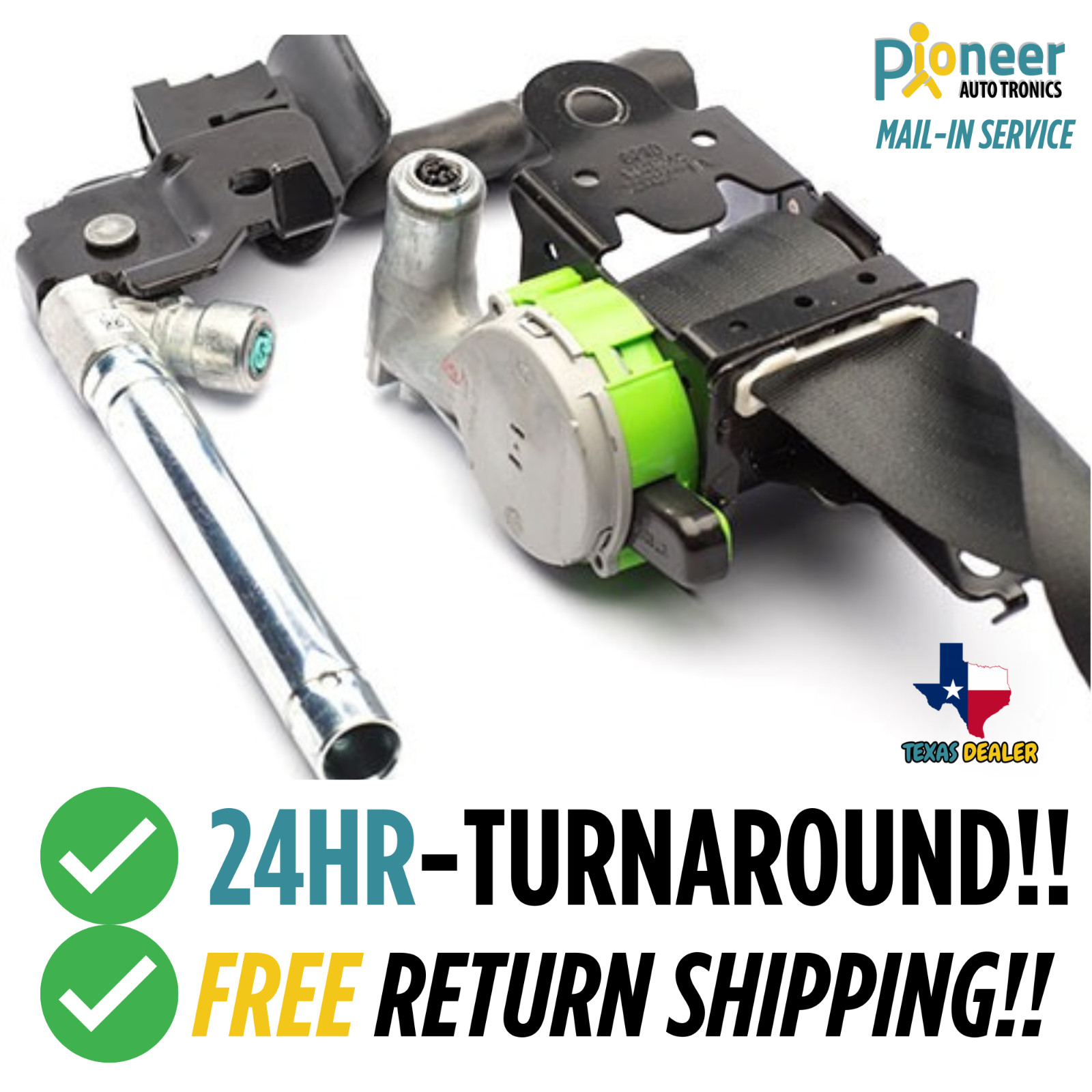 Seat Belt SingleStage w/ Pretensioner Repair Service postaccident 24